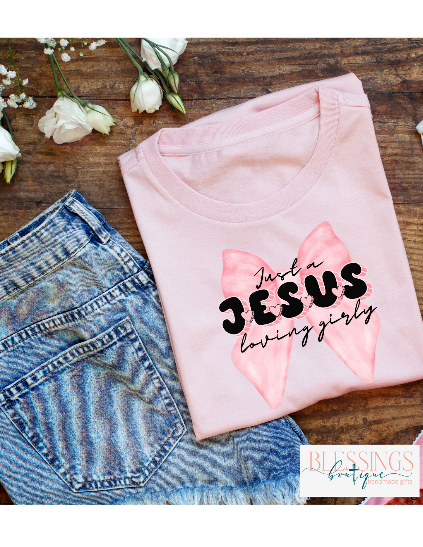 Jesus Loving Girly T-shirt